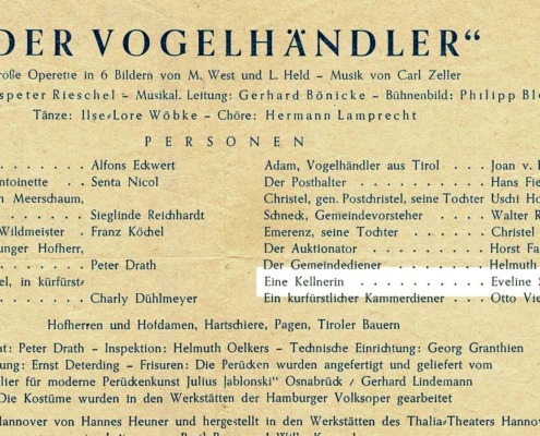 Der Vogelhändler Thalia Linden 1949