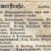 Limmerstrasse 1856 AdrBuch