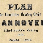 Plan Hannover 1878 Adressbuch