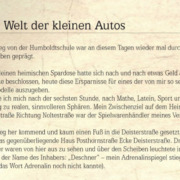Große Welt der kleinen Autos