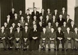 1958 Konfirmation Gruppenbild v