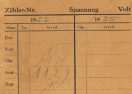 Stomzähler Karte Elektrizitätwerk Linden