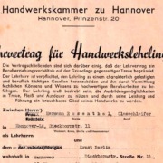 Lehrvertrag Berlin vom 28.3.1946