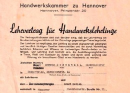 Lehrvertrag Berlin vom 28.3.1946