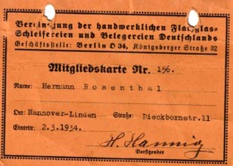 Mitgliedskarte Rosenthal
