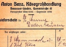 Anton Benz Käse 1926