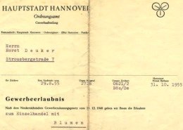 Gewerbeerlaubnis Blumen Deuker